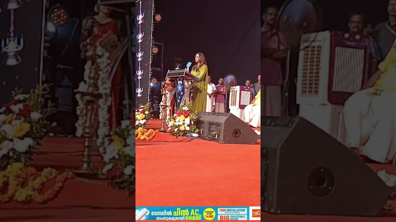 ഇവിടെ നില്‍ക്കുമ്പോള്‍ അന്നത്തെ ആ ടെന്‍ഷനാണ് ഓര്‍മ വരുന്നത്! കരിക്കകം ക്ഷേത്രത്തില്‍ ഭാവന | Bhavana