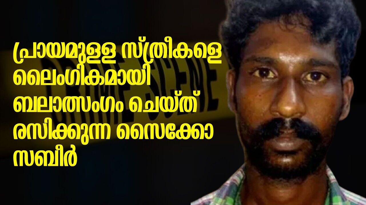 ആറ്റിൽ അലക്കി കൊണ്ടിരിക്കുന്ന പ്രായമായ സ്ത്രീയെ പീഡിപ്പിക്കാൻ ശ്രമിച്ച സൈക്കോ സബീർ കൊടും ക്രിമിനൽ
